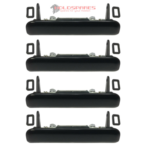 HOLDEN HQ-WB TORANA LH-LX NEW BLACK OUTER DOOR HANDLES SET OF FOUR